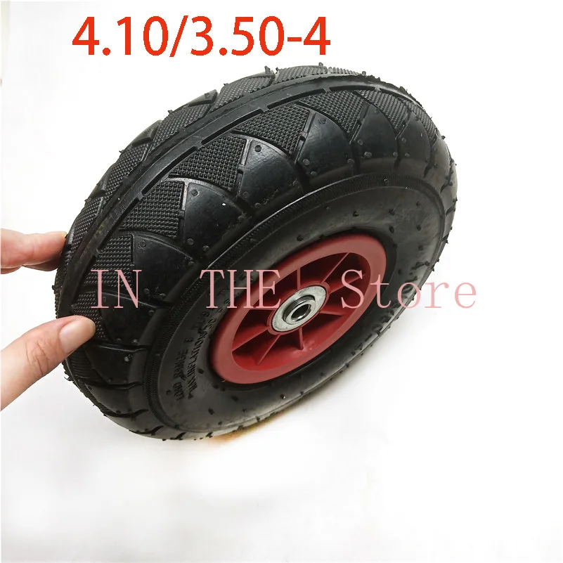 High quality 4.10/3.50-4 rubber Inflatable Canoe trolley transport wheel tire accessories canoe  paddle board