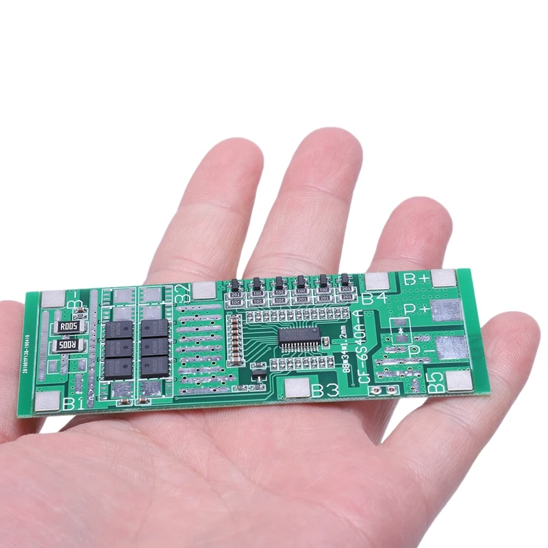 24V 6S 20A 18650 Li-Ion Lithiumแบตเตอรี่พลังงานแสงอาทิตย์Bms Pcb BalanceสำหรับEbike Scooter