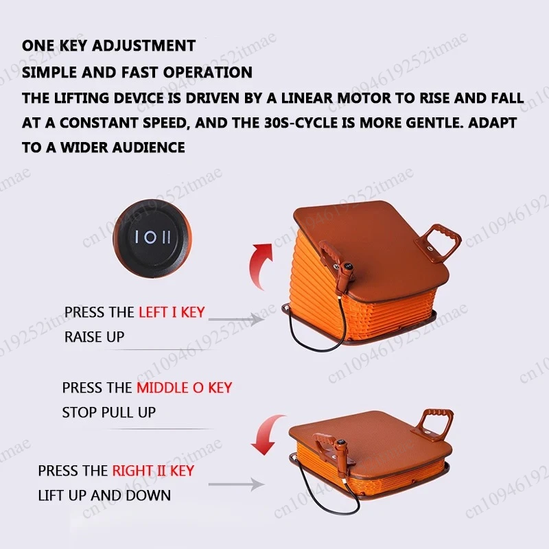 Electric Stand Assist Lift Seat Cushion, Elderly Power Rising Cushion to Help Get Up from Chair