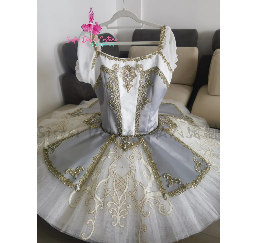 High-end professional ballet classical TUTU plate skirt performance competition dress women's costume customization