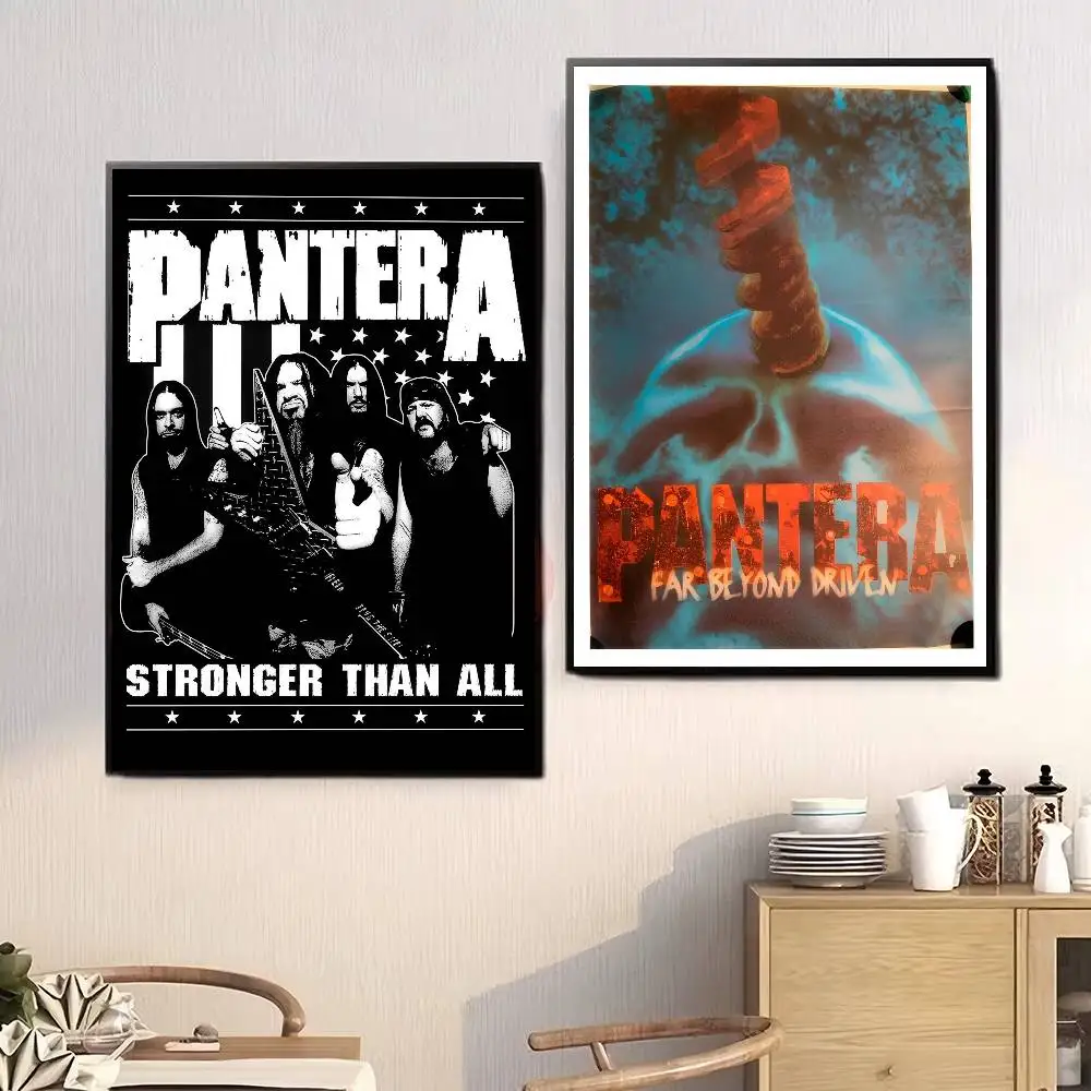 Classic Vintage Posters Vintage Room Home Bar Cafe Decor Nordic Home Decor Band P-P-Panteraes album
