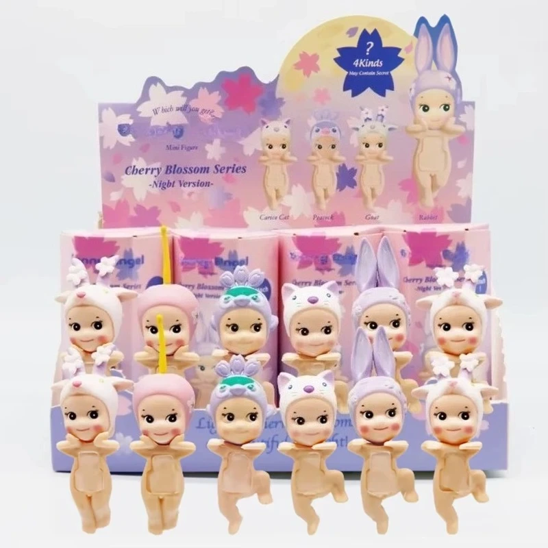 

Cherry Blossom Night Version Series Hippers Blind Box Mini Figure Collectable Model Screen Doll Decoration Gift Mystery Box