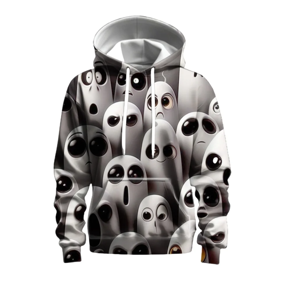 

HALLOWEEN Adults Children Unisex Spring and Autumn New 3D Printed Long-sleeved Hoodie Outdoor Leisure Street Fashion Wear 2526