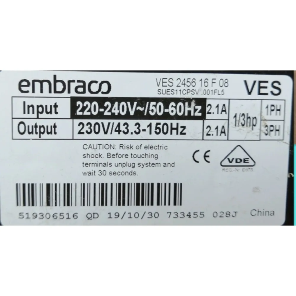 Used For Embraco Refrigerator Control Board VES 2456 2.1A Fridge Circuit PCB Replacement Freezer Parts