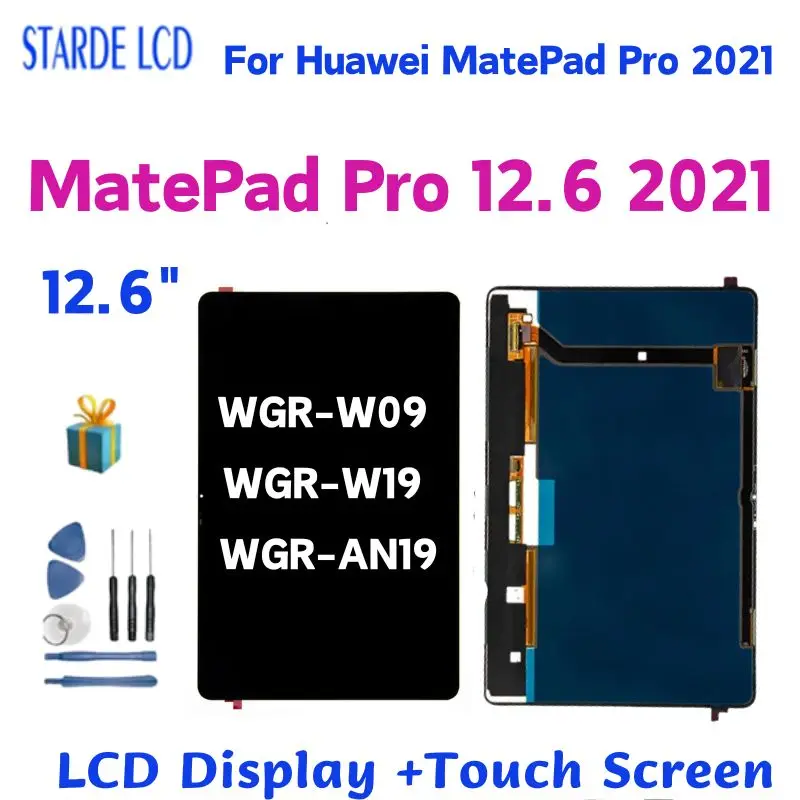 

12.6 inch For Huawei MatePad Pro 12.6 2021 LCD Display Touch Screen Digitizer Assembly WGR-W09 WGR-W19 WGR-AN19 Replacement Part