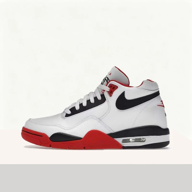 Nike Flight Legacy Retro Fashion Minimalist Premium Comfort Cushioning Anti-Slip Basketball Shoes Men's BQ4212-100