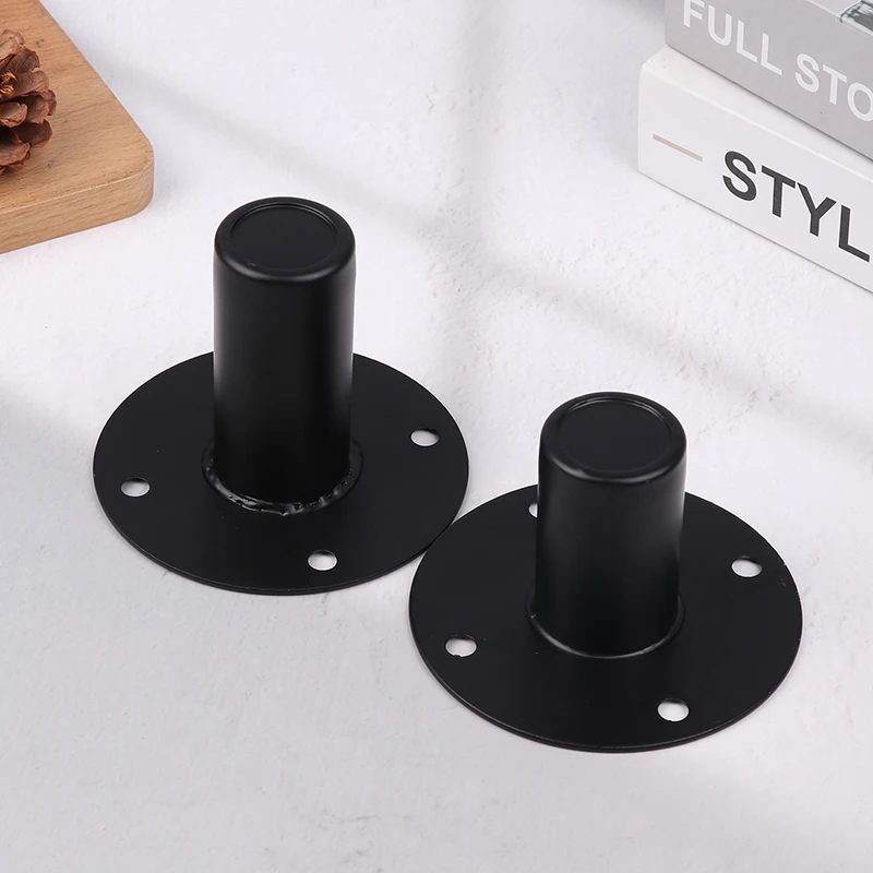 Speaker Cone Base Holder Iron Bottom Cabinet Pole Mount Base Vertical Speakers Ceiling Metal Holder Stand Bracket