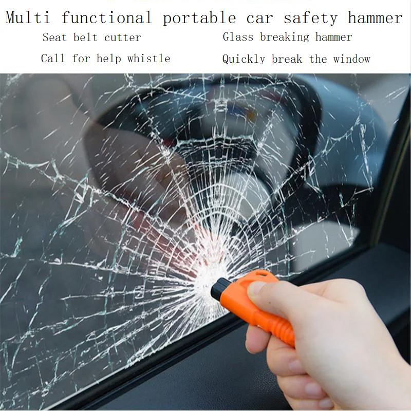Portable Mini Safety Hammer Keychain Escape Car Lifesaving Escape Hammer Window Breaking Emergency Glass Breaker