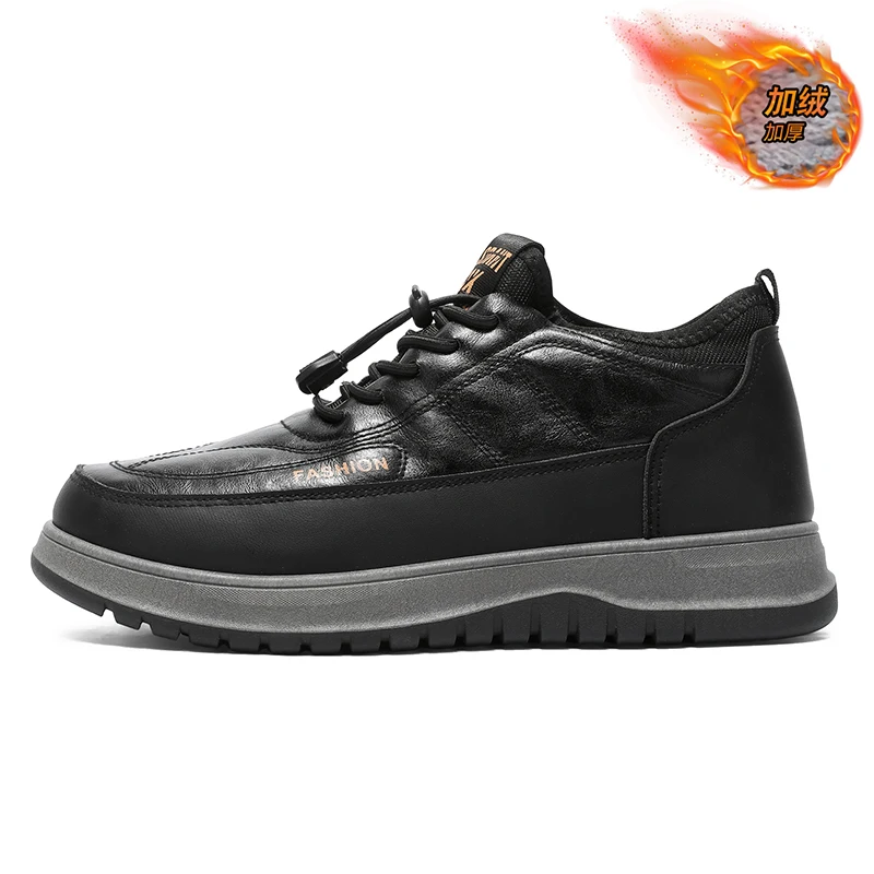

2025 Winter New Men's Cotton Shoes Comfortable Cold-proof Warmth Durable Slip-resistant Outsole Free Shipping Men's Shoes