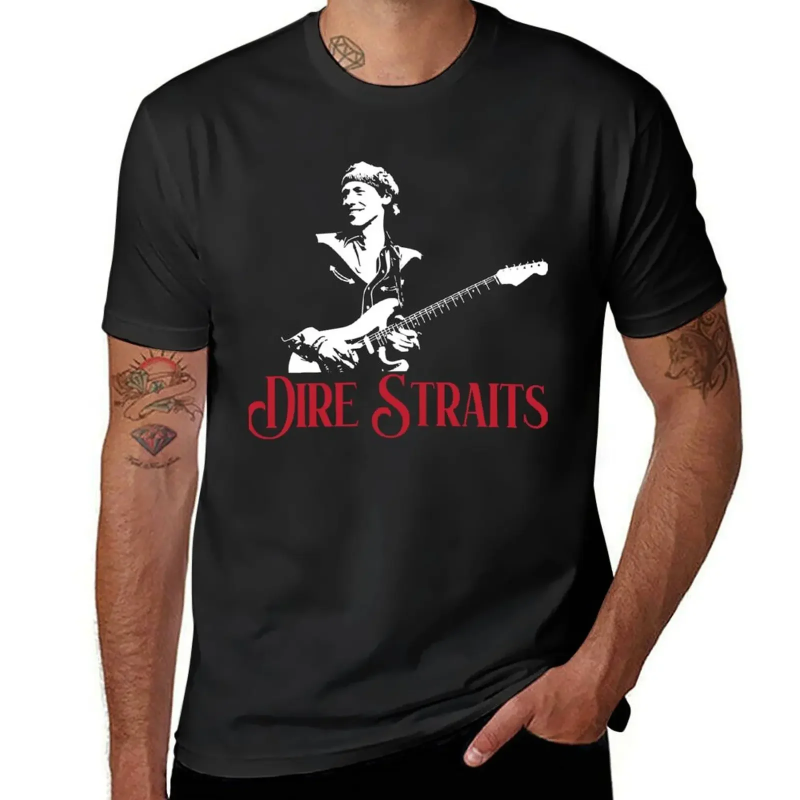 

Rock band Dire Straits T-Shirt summer tops anime mens t shirts pack