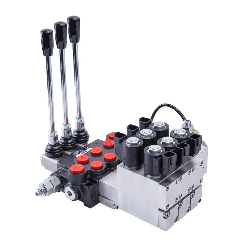 High-pressure Adaptation Electric Control Single Block Hydraulic Directional Valve Wear-resistant Valve Core Ergonomic Joystick