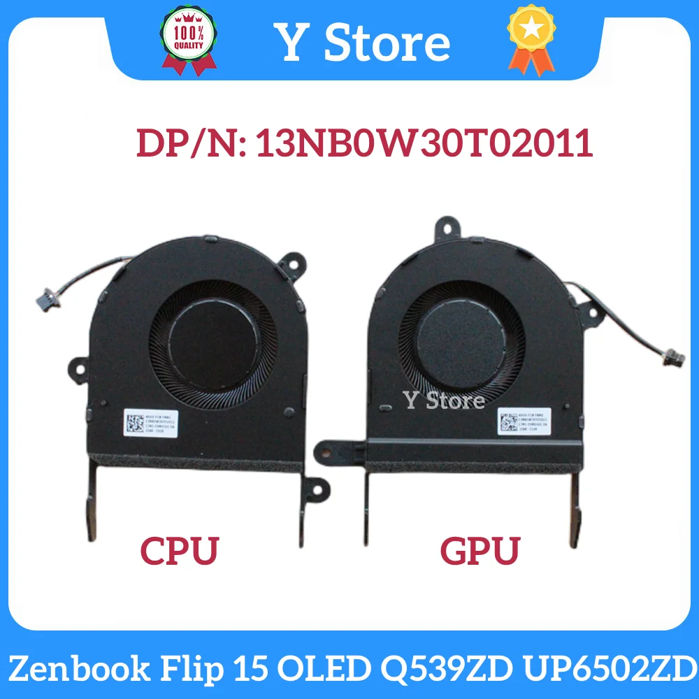 

Y Store NEW Laptop CPU GPU Cooling Fan For ASUS Zenbook Flip 15 OLED Q539ZD UP6502ZD 13NB0W30T02011 13NB0W30T02011