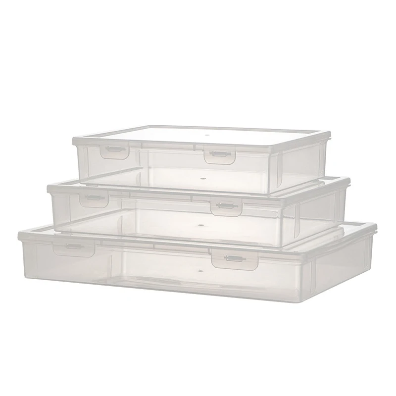 

Book A4 Document Storage Box Desktop Office Test Paper Storage Certificate Storage Box Transparent Data Sorting File Box