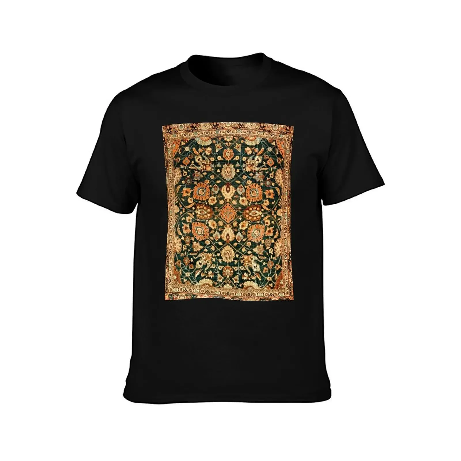 Antique Tabriz Persian Rug Print T-Shirt Personalized t-shirt T-shirts oversize custom shirt men clothes