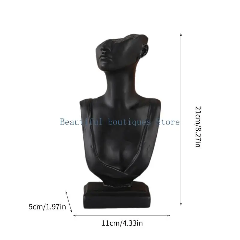 U4LF أقراط عرض حامل الراتنج الملمس قلادة حامل لأقراط القلادة #6