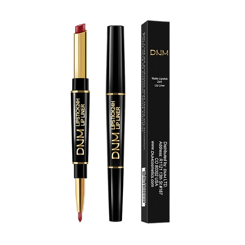 Nueva taza antiadherente de doble punta, lápiz labial de larga duración, delineador de labios, alta pigmentación, resistente al agua, regalos del Día de San Valentín