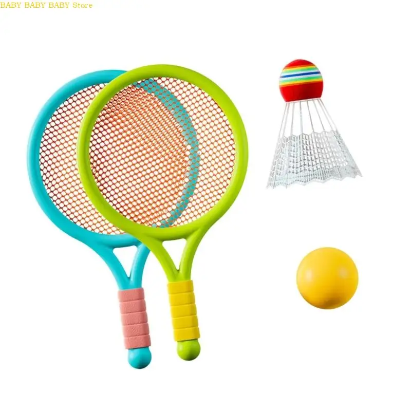 Q81A Junior sportuitrusting Ergonomische badminton racquets schokabsorptiehandgreep parkactiviteiten