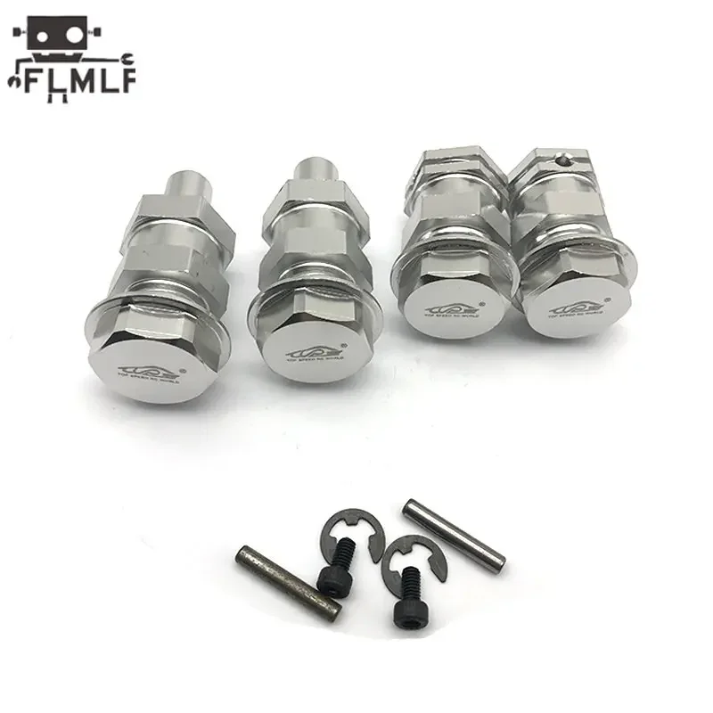 Rc Car Front Rear 24mm Wheel Hex Hub Extended Axle and Wheels Nut Set for 1/5 HPI ROFUN BAHA ROVAN KM BAJA 5B 5T 5SC Truck Parts