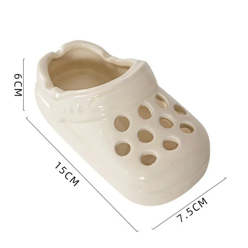 

Cave Shoes Ceramic Ashtray Office High Beauty Cute Living Room Home Trendy Ashtray Desktop Anti Fly Ash Ashtray