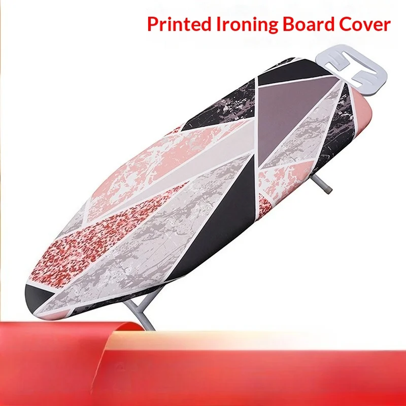 

Digital Print Marble Design Ironing Board Cover, Elastic Fitted Pad for Standard Board, Thick Cotton with Foam Heat Padding