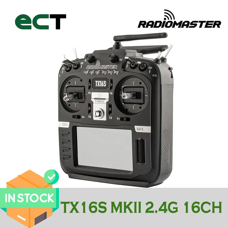 

RadioMaster TX16S MKII 2.4GHz 16CH Radio Transmitter - ELRS w/ Hall Gimbals V4.0