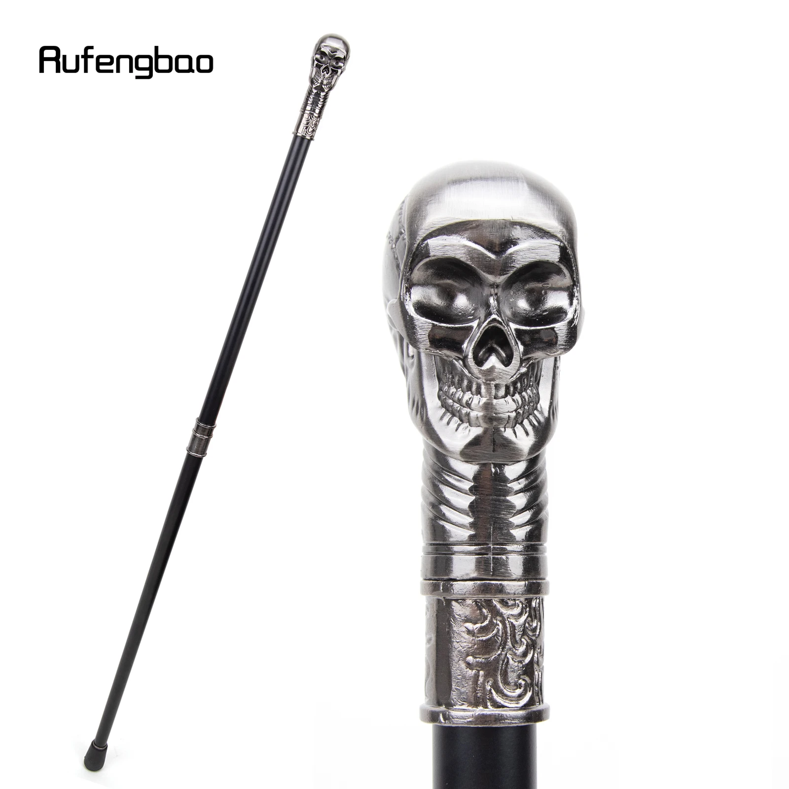 Skull Head Steampunk Walking Cane Fashion Decorative Walking Stick Gentleman Luxury Crosier Knob Walking Stick 93cm