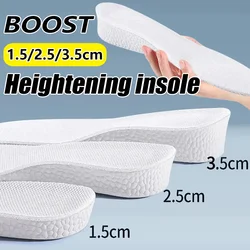 Height Increased Sport Insoles 1.5/2.5/3.5cm Popcor Memory Foam Insole for Feet Men Women Orthopedic Shoe Sole Inserts Feet Care