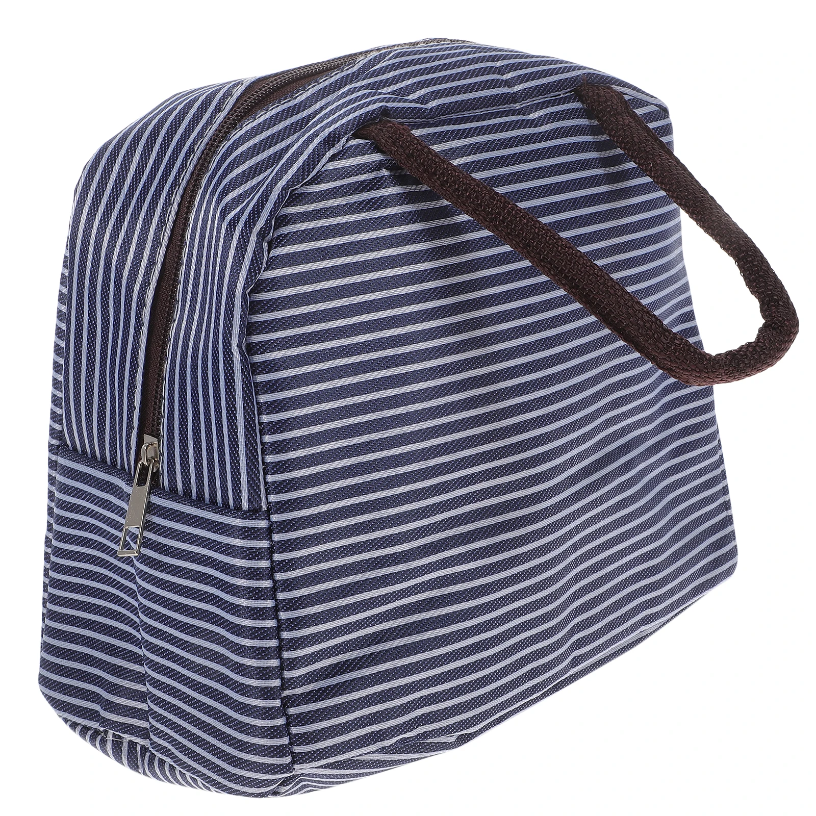 

The Tote Bag Insulated Lunch Pearl Cotton and Foil Stripe Cooler Handbag Travel