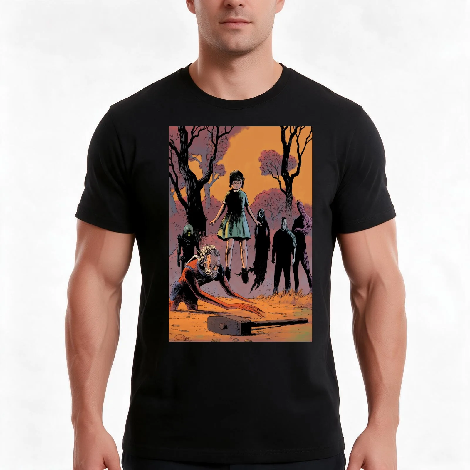 black hammer,cover, comic,colonel weird,barbalien,abraham slam,golden gail,talkie walkie,madame dragonfly,dark horse, vi T-Shirt
