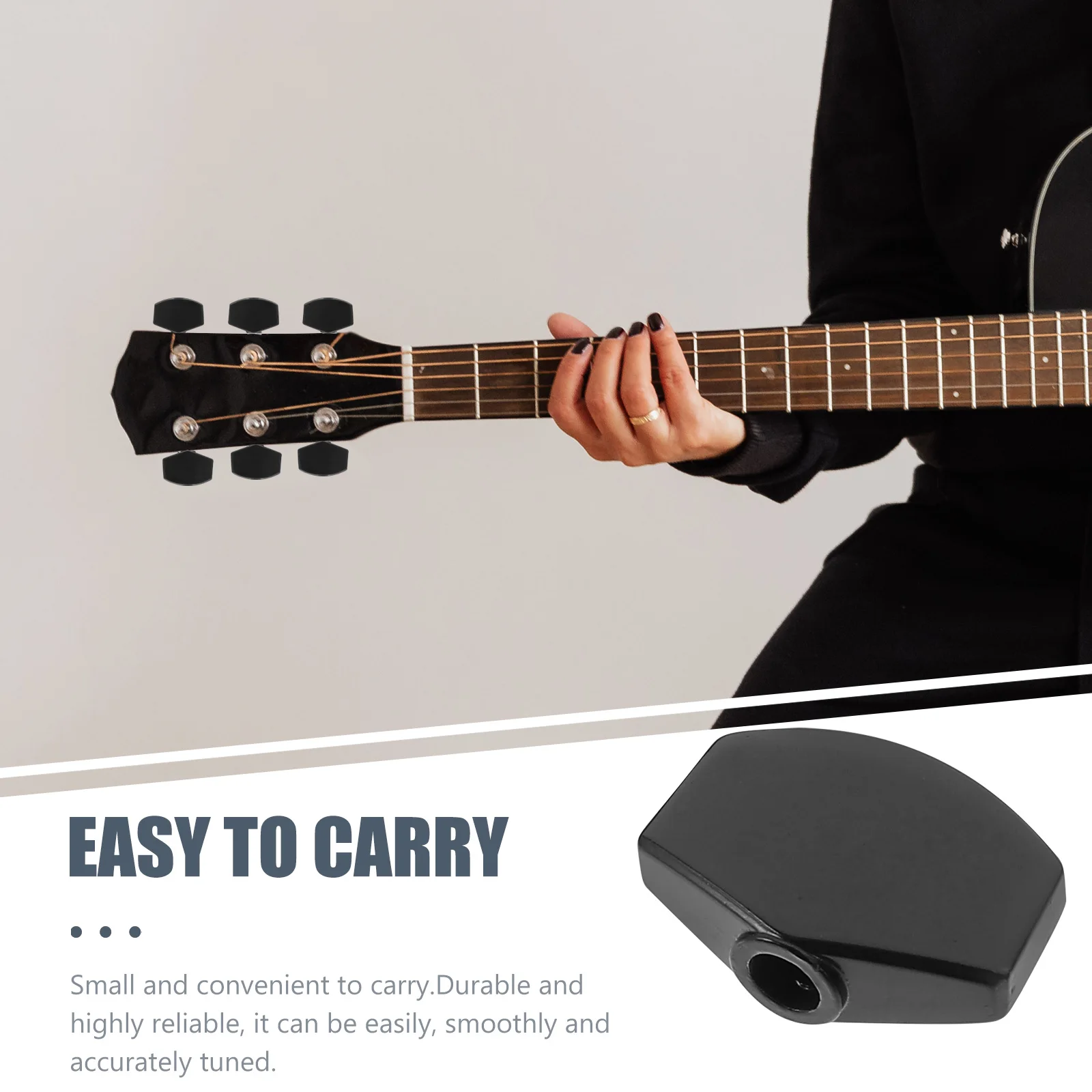 

6 Sets Sturdy Guitar Tuner Handles For Electric Acoustic Folk Guitars Durable Metal Tuning Pegs Lock String Function Replacement