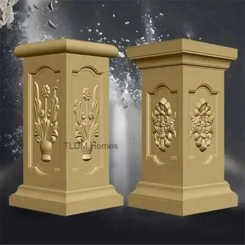 Column Plastic Column Roman Square Pier Mold Column Model Squared Pier Flower Pot Base Balcony Railing Square Pier Cement Mold