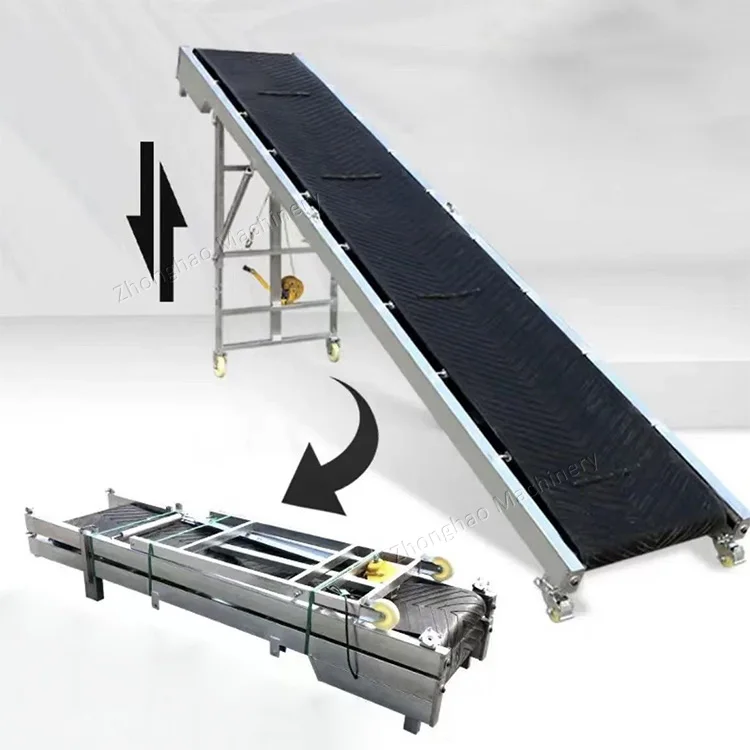 

Industrial Inclined Belt Conveyor for Corn Wheat Grain Loading & Unloading