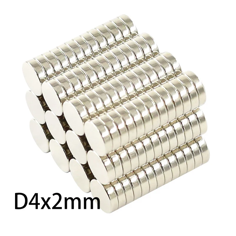 10pcs 4mm x 2mm Tiny Round Magnets - Strong Small Disc Magnets for Jewelry, DIY Crafts