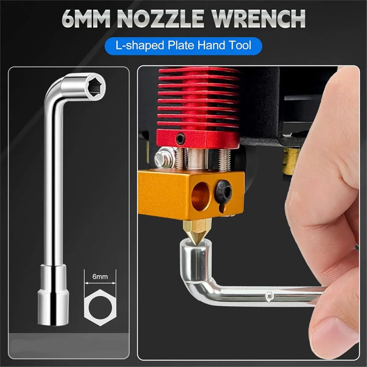 2026 New For 3 Hotend Kit, Hot End Set for 3D Printers with 8 X 0.4 mm Brass Nozzles, for 3/ 3 Combo