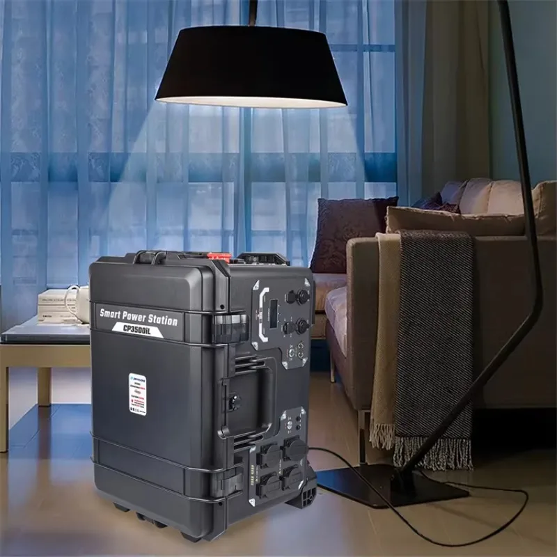 3000W Solar Powered Portable Power Station Generator MPPT LiFePO4 Battery External Battery Support Pure Sine Wave Output