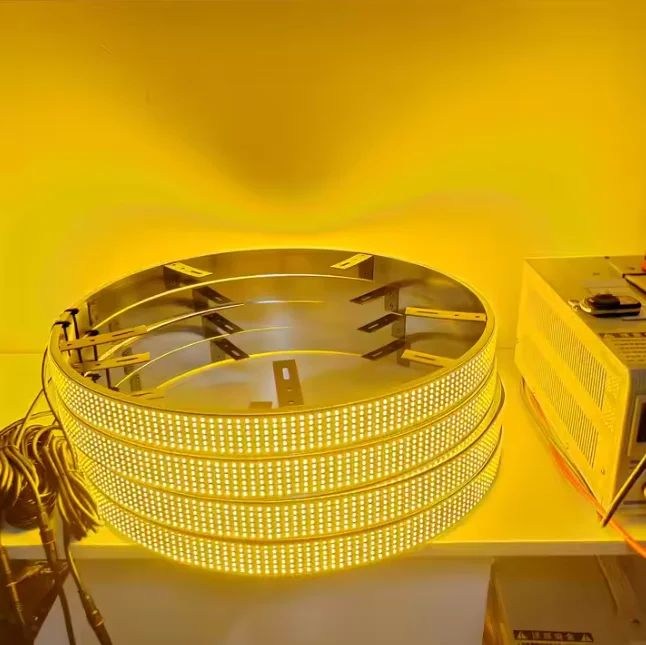 สวิตช์ไฟล้อ LED สีเหลืองและสีขาวสว่างเป็นพิเศษกําลังสูงสวิตช์ 6 แถวสําหรับอุปกรณ์ไฟรถบรรทุกและรถยนต์