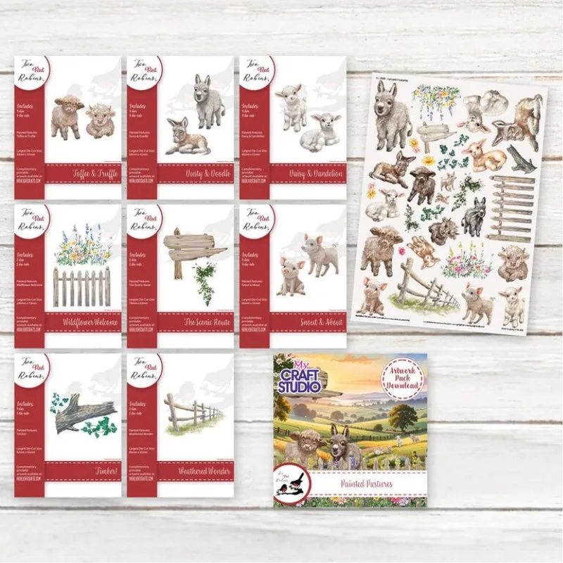 Painted Pastures Toffee & Truffle Cutting Dies Scrapbook Diary Decoration Stencil Embossing Template DIY Greeting Card Handmade