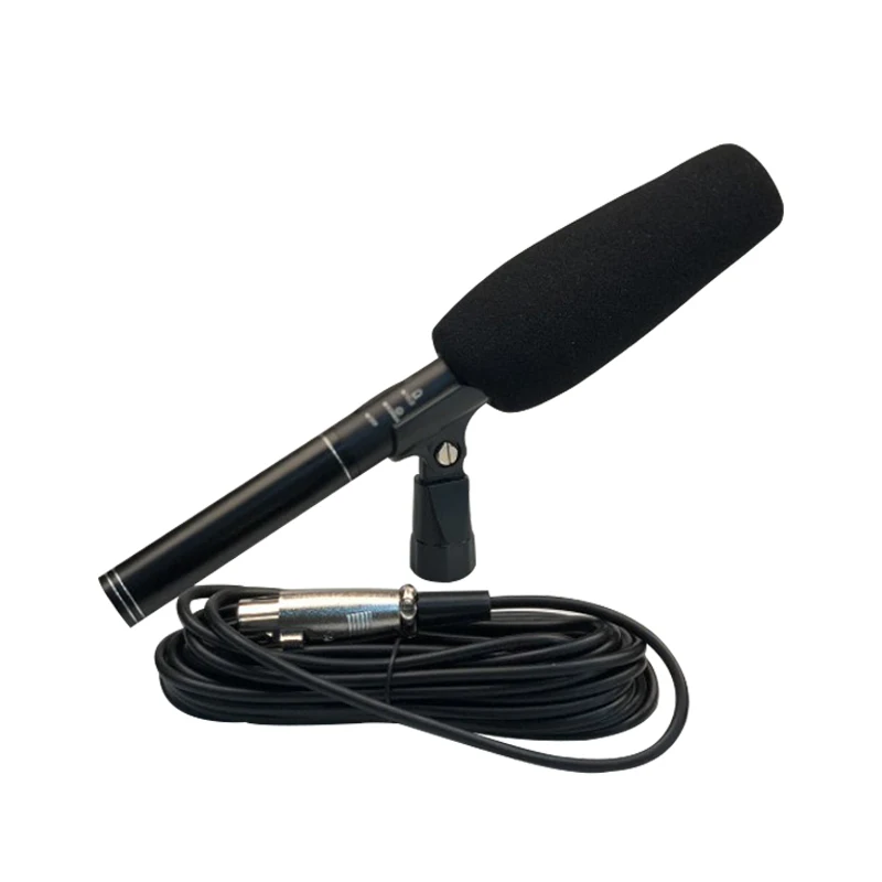 Factory Price Professional Condenser Handheld Interview Microphone Noise Cancelling Metal Construction Wired for Video Recording