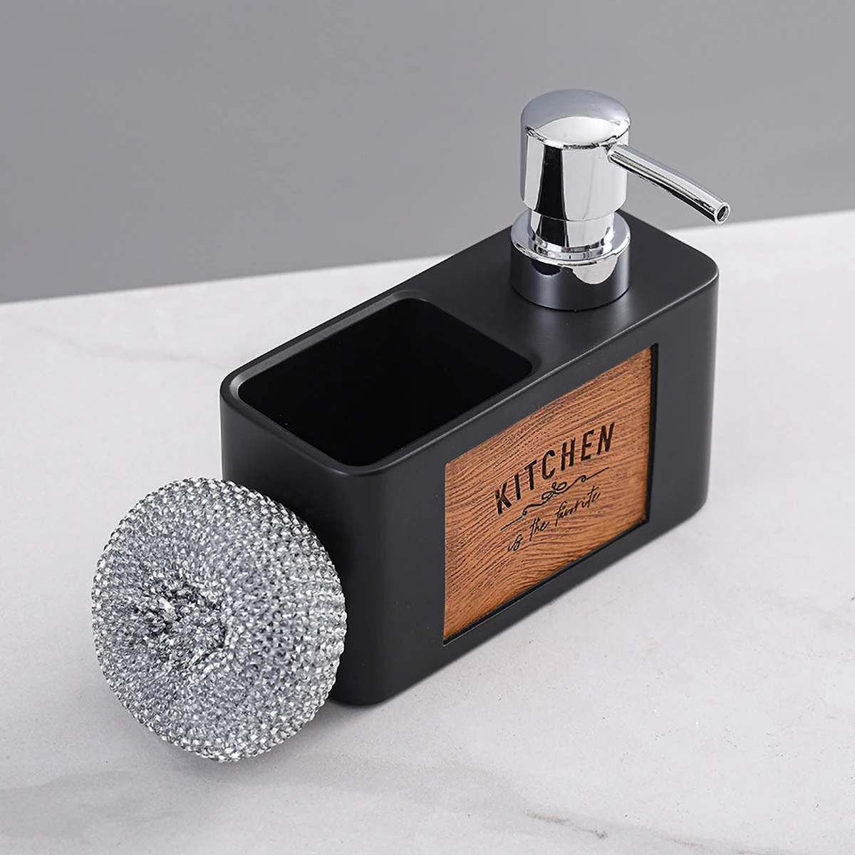 

Диспенсер для мыла для кухни, дозатор моющего средства для раковины, дозатор для дезинфицирующего средства для рук в ванной, дозатор для лосьона, очищающий шарик-дозатор.