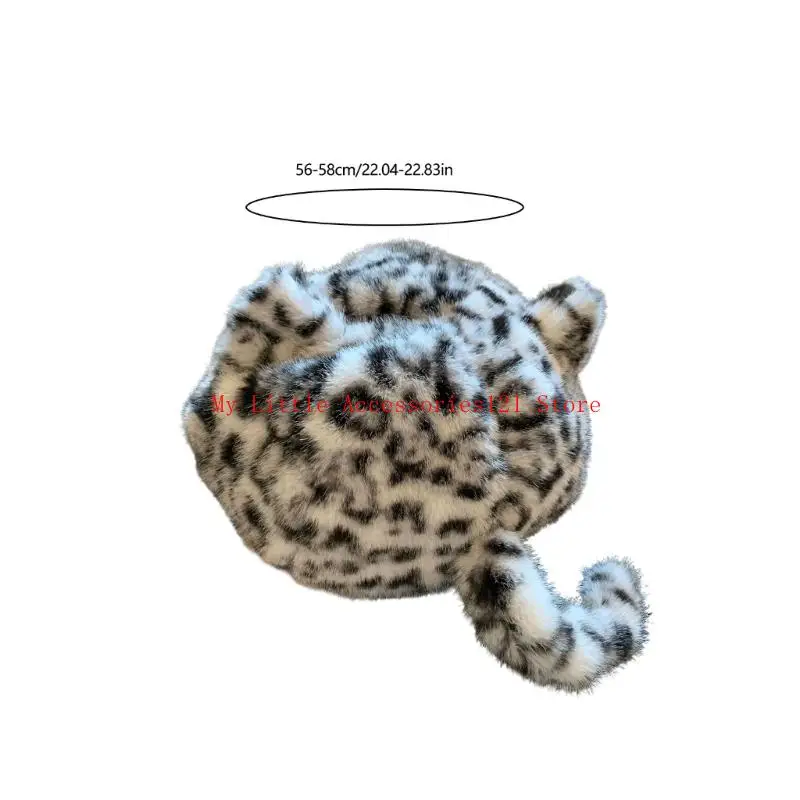 قبعة صوف مرحة ذات طابع حيواني مطابقة لصور الوالدين والطفل #6