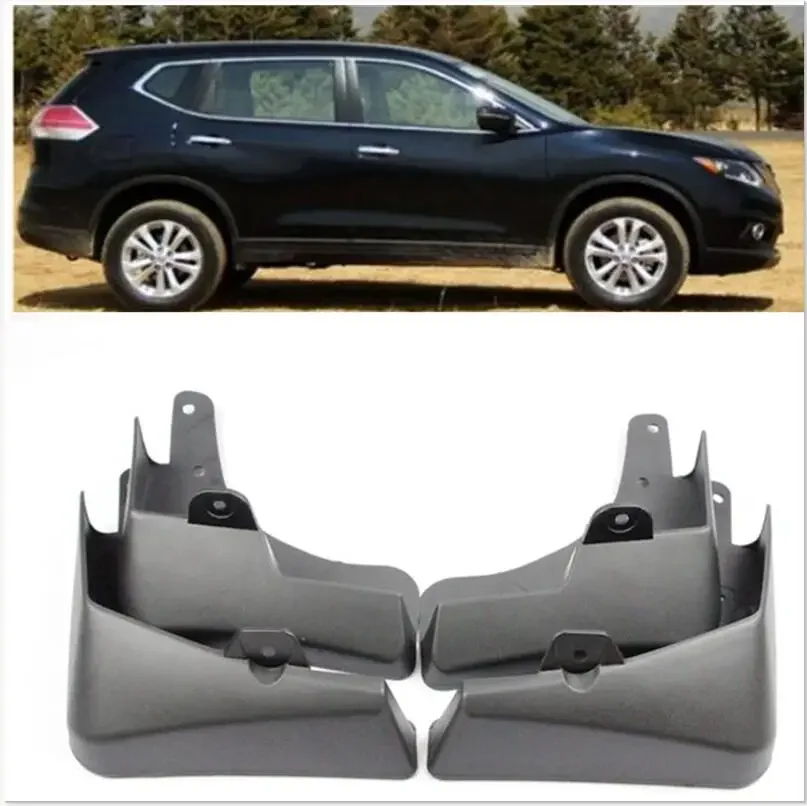 For Nissan X-Trail Rouge T32 Set Molded Car Mud Flaps 2014 2015 2016 2017 Xtrail Splash Guards Mud Flap Mudguards Fender Styling