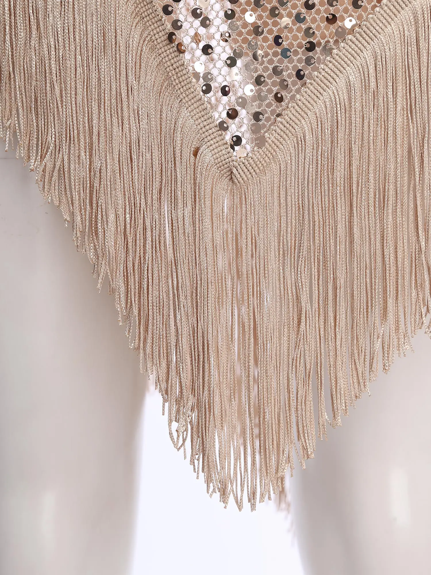 Bauchtanz-Hüfttuch und Sicherheitsshorts für Damen, Pailletten-Quastenbesatz, seitliche Schnürung, unregelmäßiger Hüftrock, Shorts, lateinamerikanische Tanzkostüme