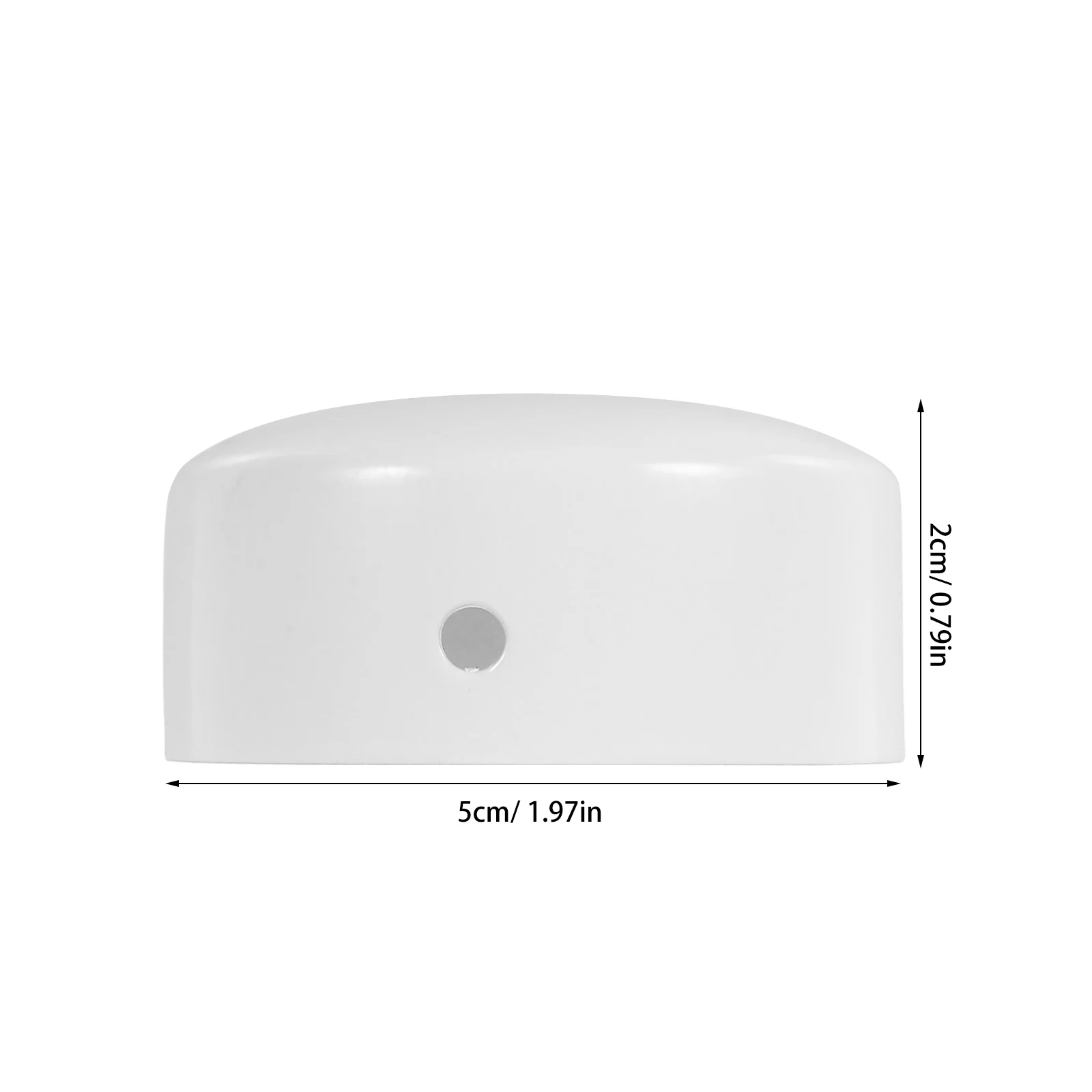 2 Stück Edelstahl-HandrailCover WhitePlug TubeEndCap ConnectorExtension LadderCaps SealingCover MetalFittings StaircaseHandrail