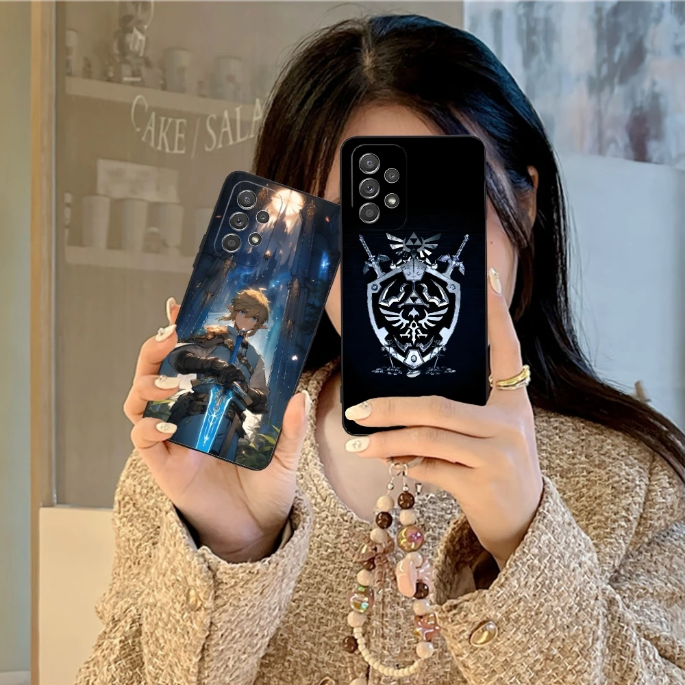 Fashion Z-Zelda-S Mobile Cell Phone Case for Samsung Galaxy A91 73 71 70 54 53 52 34 24 23 21 S 5G Black Soft Phone Cover Shell