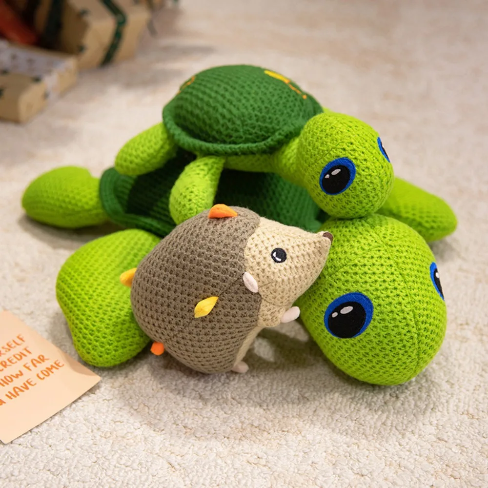 

Animals Plush Toy Knitted Tortoise Plush Toy Stuffed Star Sea Turtle Stuffed Doll Cute Animal Plush Hedgehog Doll Children Gift