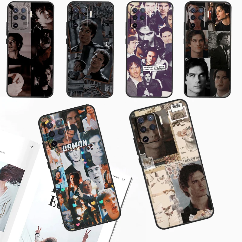 Damon Salvatore The Vampire Diaries For OPPO A17 A77 A79 A98 A78 A58 A5 A9 A53 A15 A96 A76 A16 A74 A94 A52 A72 A54 A57 S Case