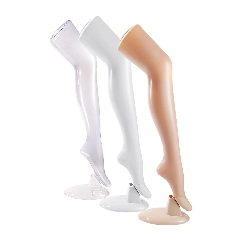 A 74cm Female Leg Model, Women\'s Stockings, Tights, Legging Sales Display Props, Standing Foot Mannequin with A Base