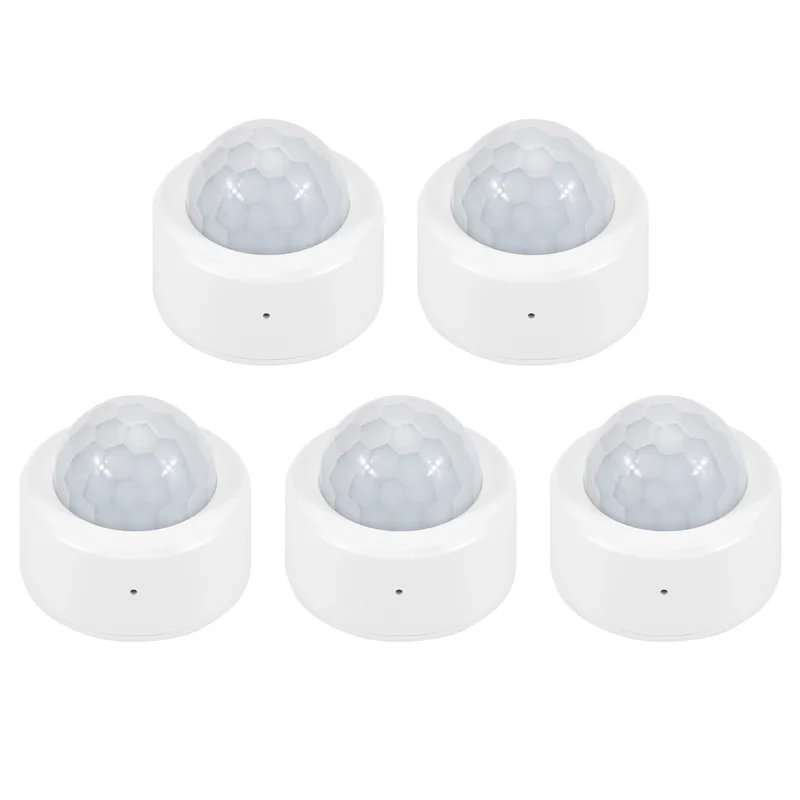 5X Tuya Zigbee PIR محس حركة جسم الإنسان محس حركة التحكم الذكي في الحياة يعمل مع Alexa Google Home