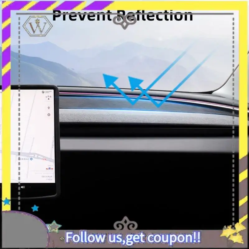 

ABXV-для Tesla Model 3 Highland 2024, накладка на приборную панель, солнцезащитный козырек, анти-УФ-защитный коврик для приборной панели, солнцезащитный нескользящий чехол, запасная пара