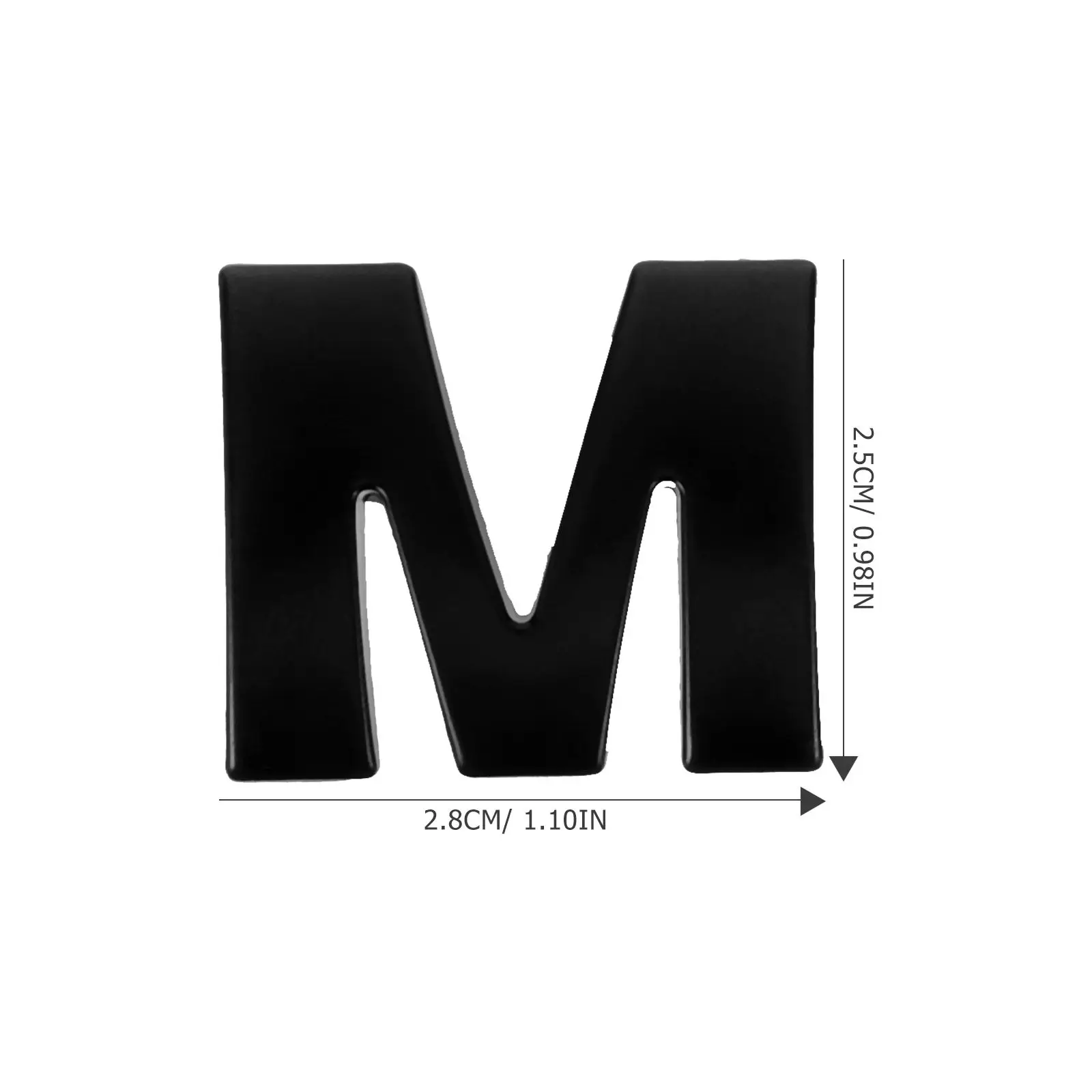 4pcs Mailbox Letters Stickers Self-Adhesive Zinc Alloy Alphabet Decals For Outdoor Indoor Use Address Label Sign